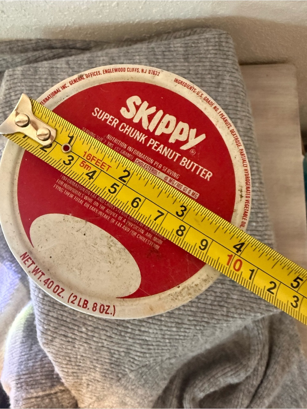 Skippy Super Chunk Peanut Butter Vintage Red Jar